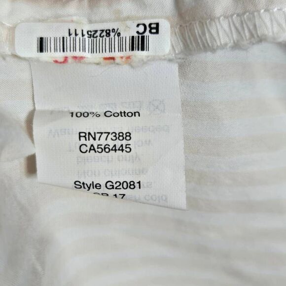 Madewell Blouse Women's Size Medium Bell Sleeve Stripe Popover Top - Picture 6 of 6